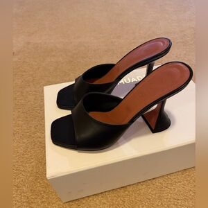 Amina Muaddi Black Lupita Mules